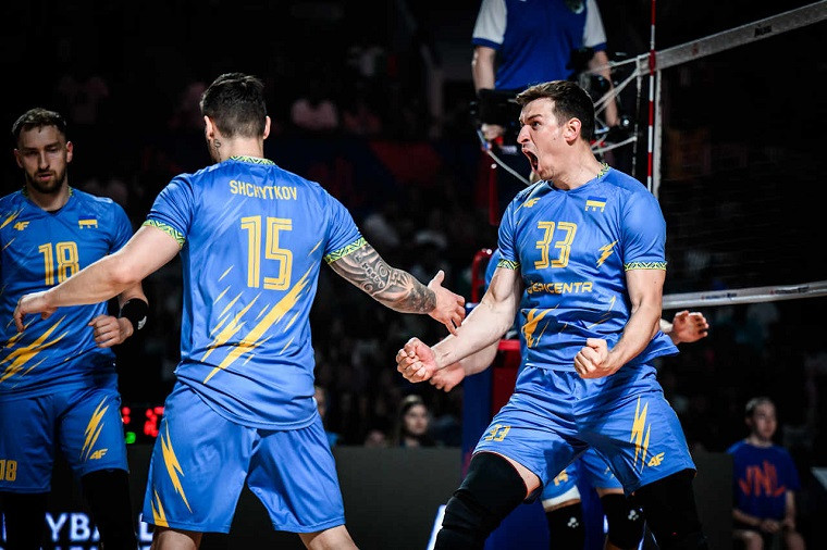 Мужская сборная Украины по волейболу вырвала победу у Болгарии в матче Лиги наций