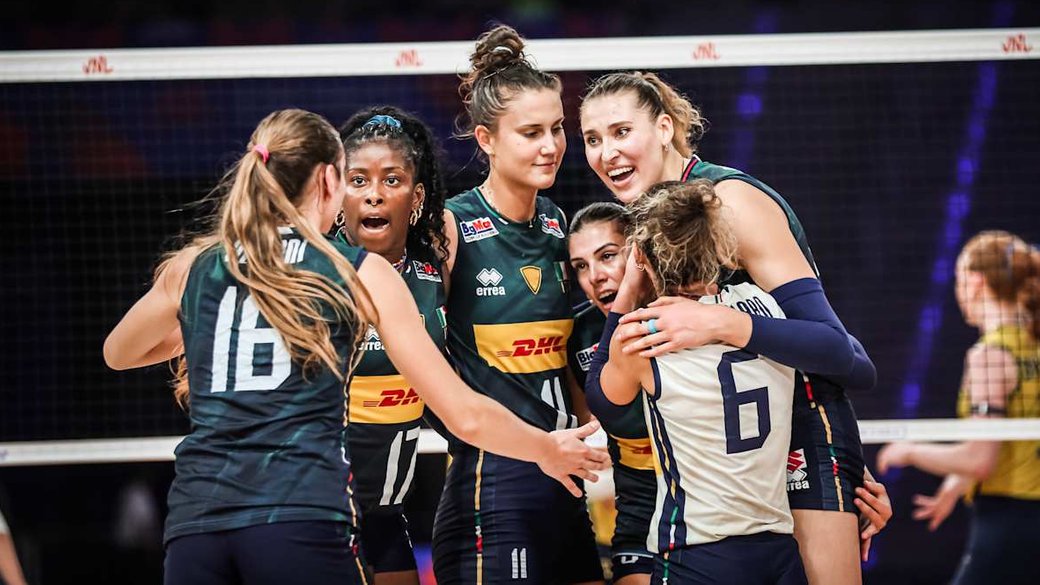 Сборная Италии по волейболу обыграла Бразилию в финале женской Лиги наций