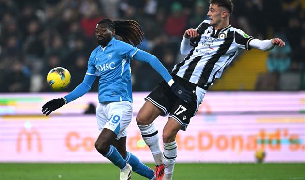 Наполі внічию зіграв з Удінезе у 24-му турі Серії А