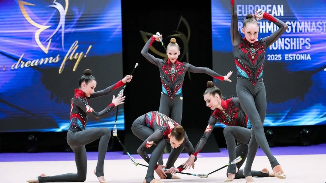 Українки завоювали два «золота» на Євро-2025 з художньої гімнастики