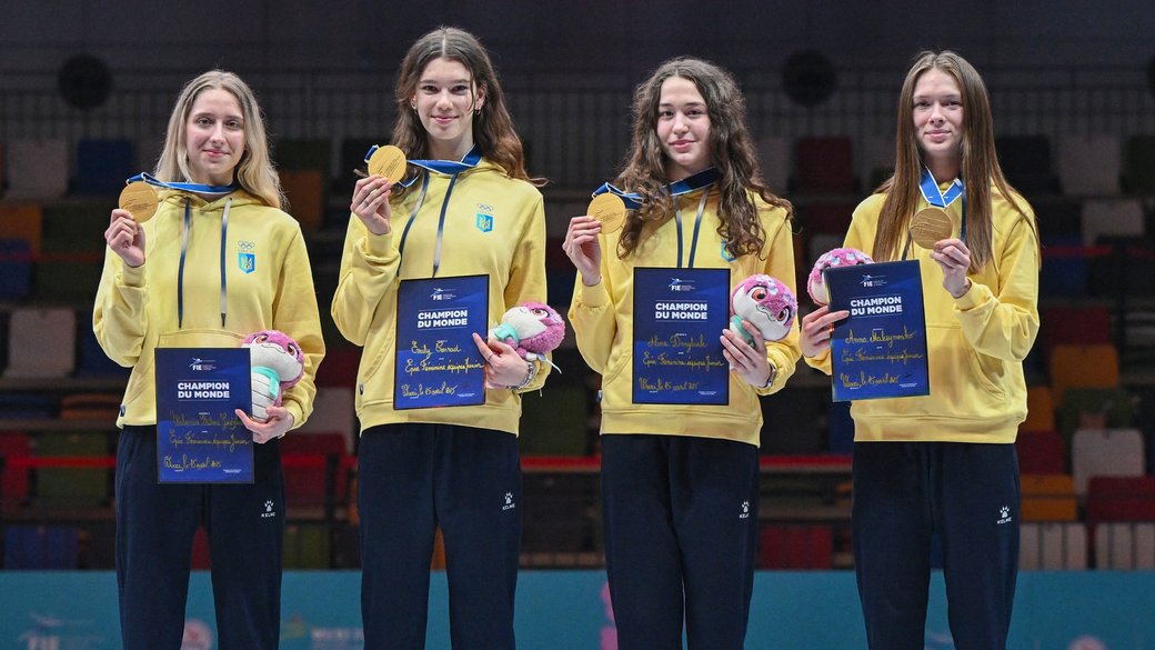 Збірна України на п’ятому місці у медальному заліку ЧС з фехтування серед кадетів та юніорів