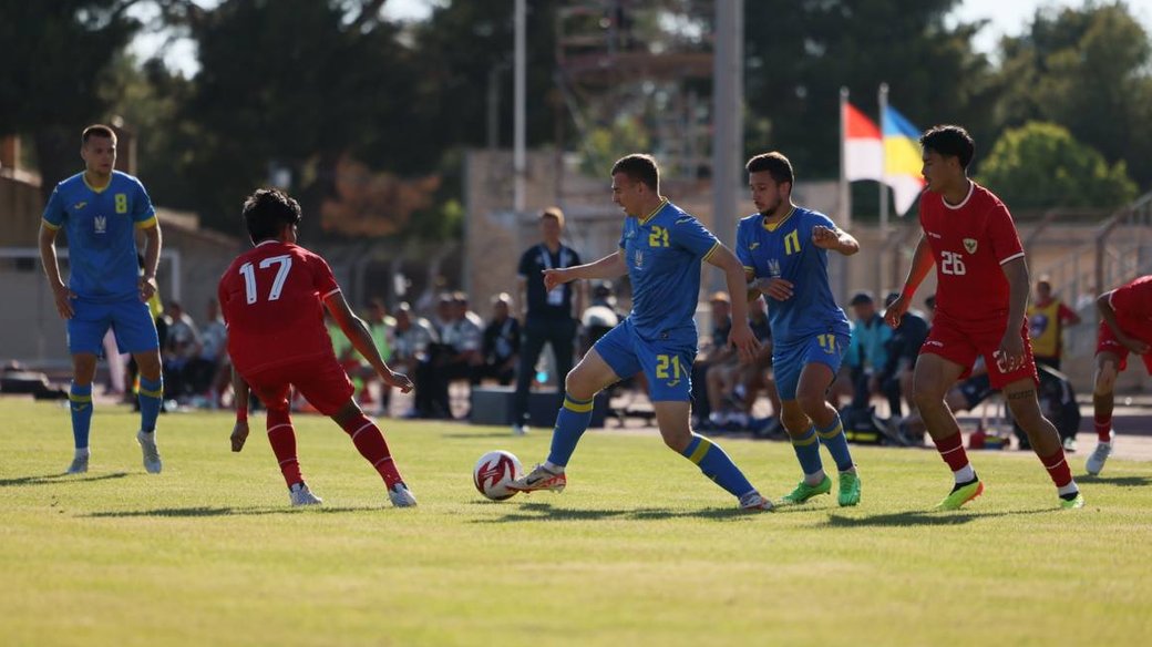 Олімпійська збірна України розгромила Індонезію у першому матчі товариського турніру перед Іграми-2024