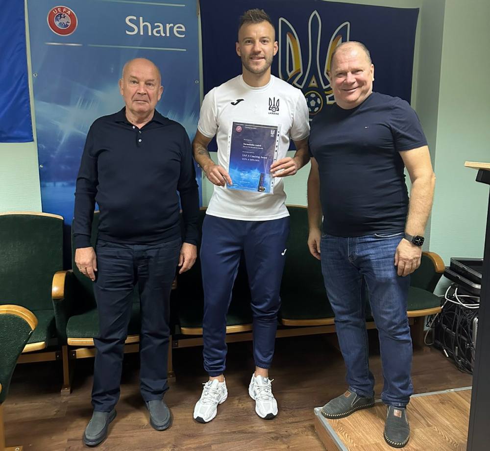 Андрій Ярмоленко отримав тренерський диплом УЄФА