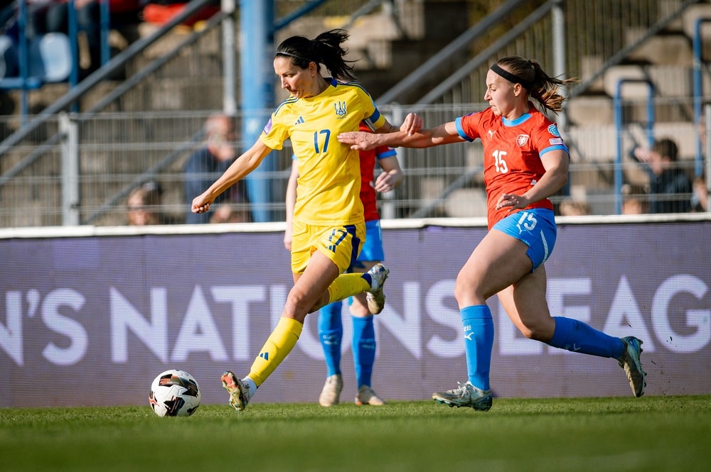 Жіноча збірна України зіграла розписала мирову з Чехією у матчі Ліги націй