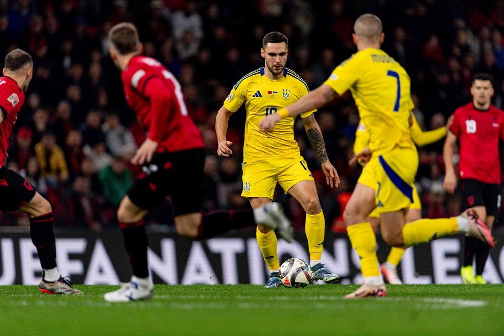 Ліга націй: Збірна України обіграла Албанію та зіграє у стикових матчах за вихід у дивізіон А