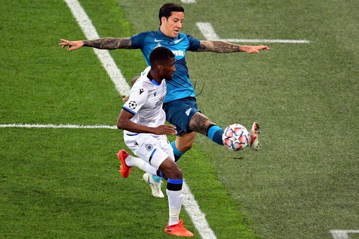 «Брюгге» с Соболем обыграл «Зенит» Ракицкого