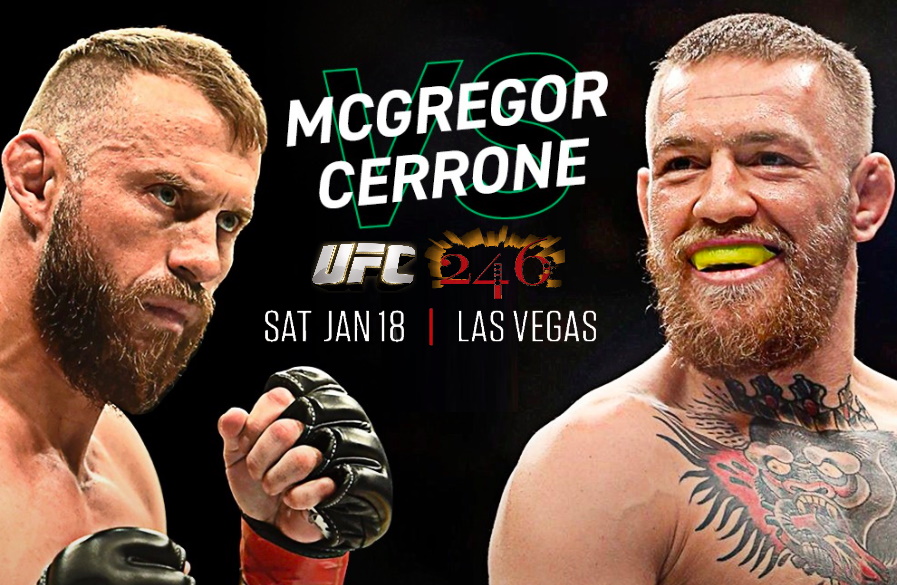 Макгрегор и Серроне встретились взглядами перед главным боем UFC 246