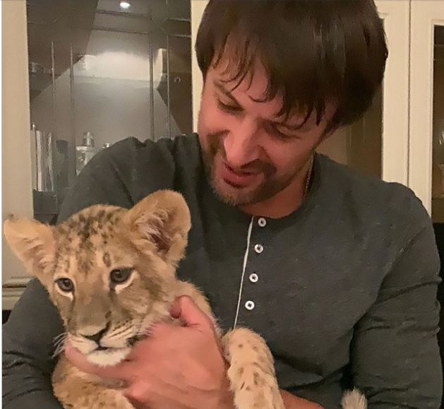 Шовковський завів удома лева