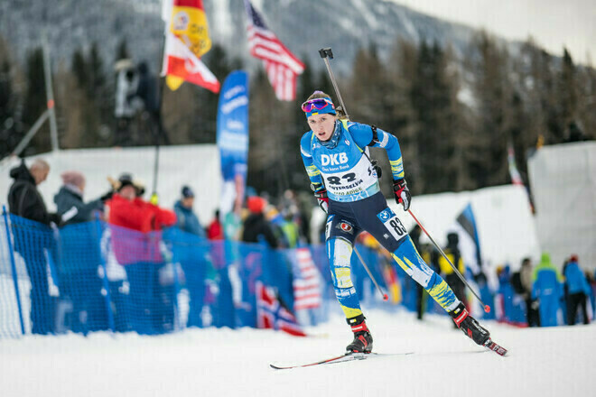 Украина впервые в истории победила в смешанной эстафете на юниорском Кубке IBU